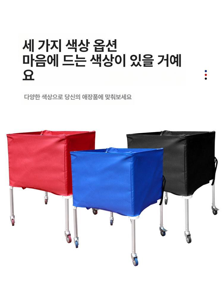 접이식 공보관함 대용량 바퀴 트롤리 정리대 공수납함 체육 스포츠 진열 거치대 - 상세 이미지 5