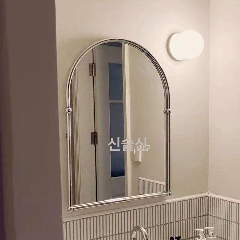 레트로 거울 아치형 욕실 북유럽 전신 카페 미러 복고풍 앤틱 아크릴 심플 벽 프레임 - 상세 이미지 3
