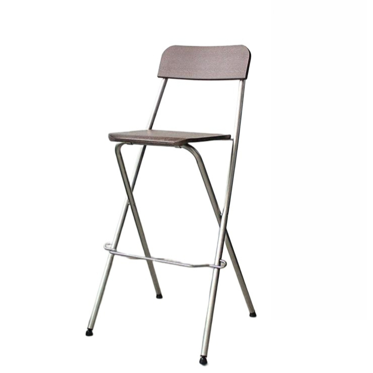 폴딩 바의자 높이조절 홈바 스툴 카운터의자 카페 펍 철제 원목 인테리어 - 상품 이미지