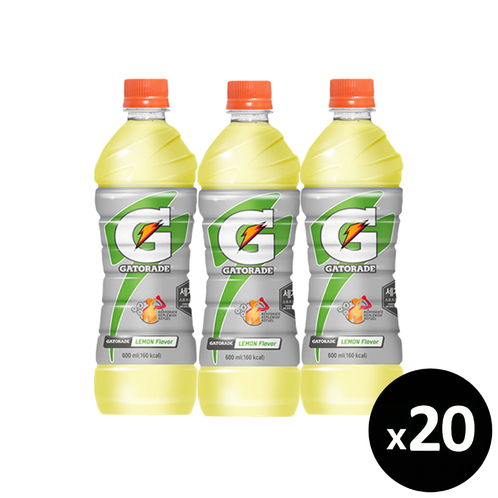 롯데 게토레이 레몬, 600ml, 20개 - 상품 이미지
