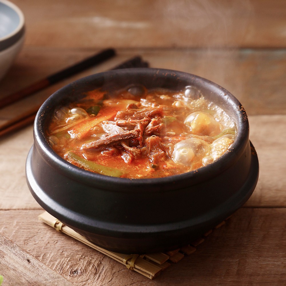 [푸딩픽] 전문점맛 간편 정통 국밥 해장국 1인분 밀키트 전통육개장, 150g, 1개 - 상세 이미지 3