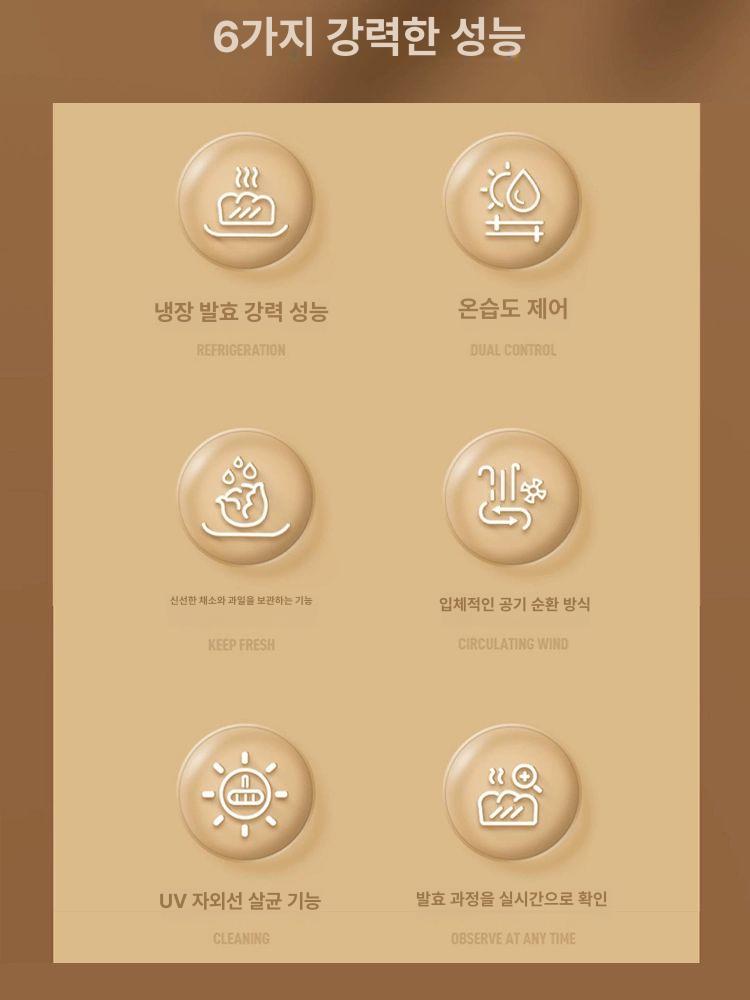 식빵 제빵발효기 반죽기 숙성기 항온 기계 생지 제빵기 - 상세 이미지 3