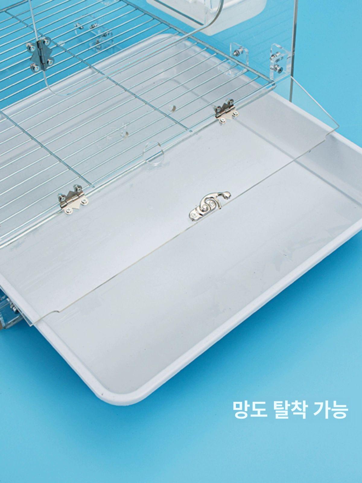 아크릴 대형새장 투명 사육장 앵무새케이지 새집 조류 하우스 버드케이지 비둘기 횟대 - 상세 이미지 3