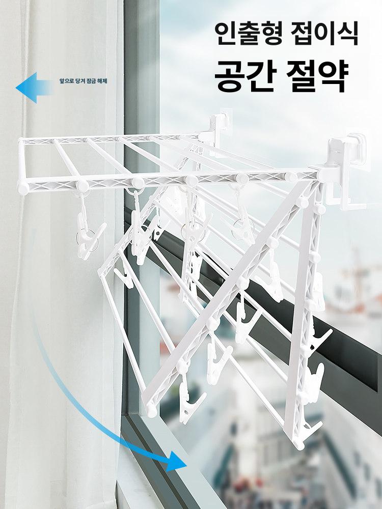 화장실 선반 수납 정리 벽 수건 욕실 용품 강화 무타공 코너 세면대 - 상세 이미지 2