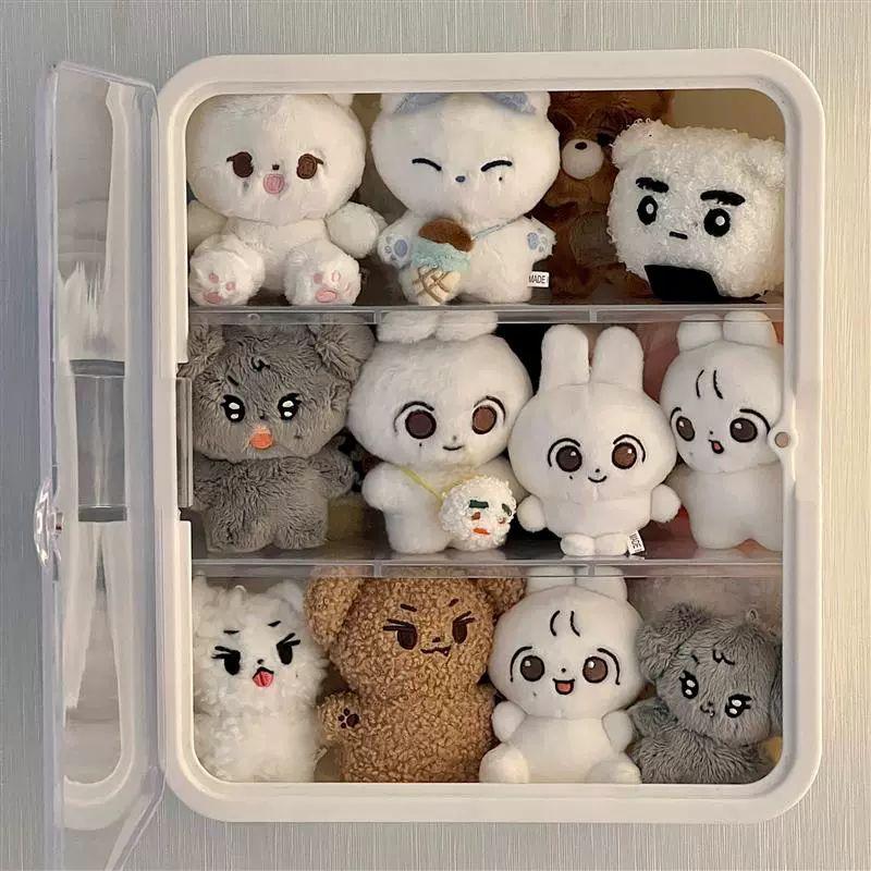 벽걸이 수납함 투명인형보관함 진열장 공간절약 문걸이 장착 인형정리함 - 상세 이미지 2