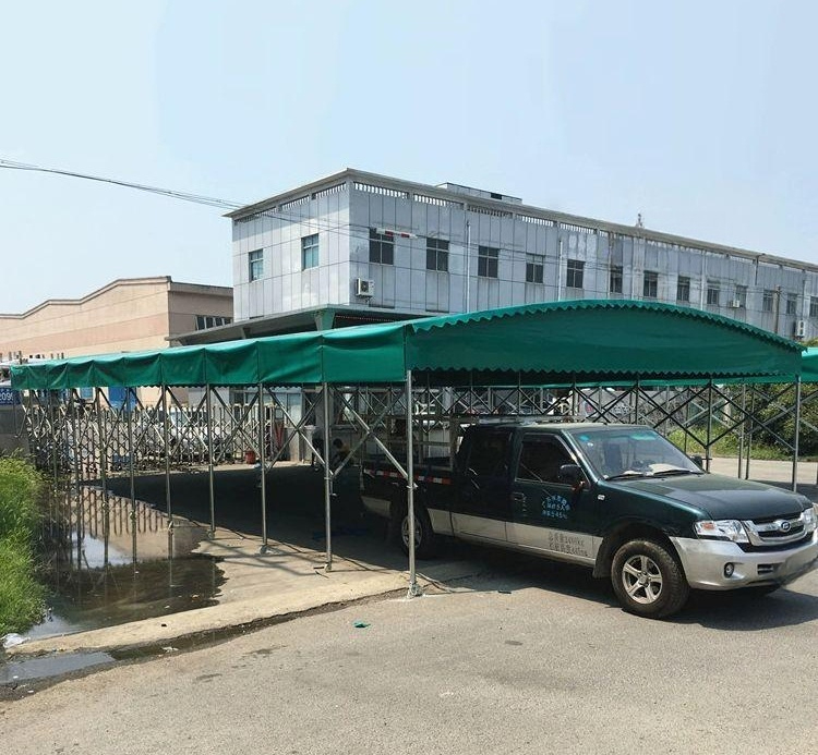이동식 자바라천막 야외 바퀴달린 간이주차장 그늘막 방풍 차광막 차고 차단 - 상세 이미지 3