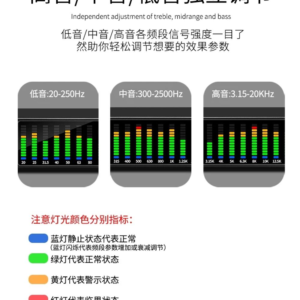 밴드 장비 디제잉 가정용 튜닝 노이즈 오디오 음향 파워 기능 사운드 레벨 캔슬링 - 상세 이미지 4