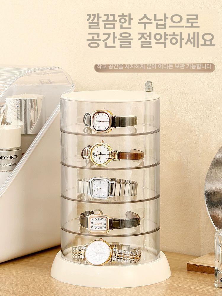 시계 케이스 보관함 손목 보석 수납함 디스플레이 고급 여행용 오토매틱 시계함 우드 정리함 이미지 6