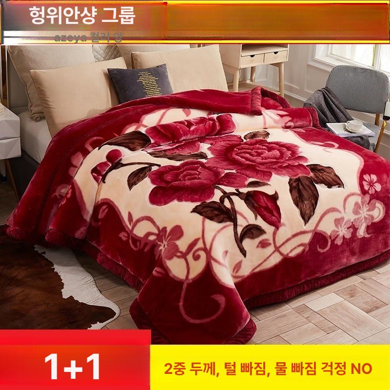 할머니담요 옛날밍크담요 특대형 극세사이불 밍크이불 두꺼운밍크담요 감성 따뜻 - 상세 이미지 2
