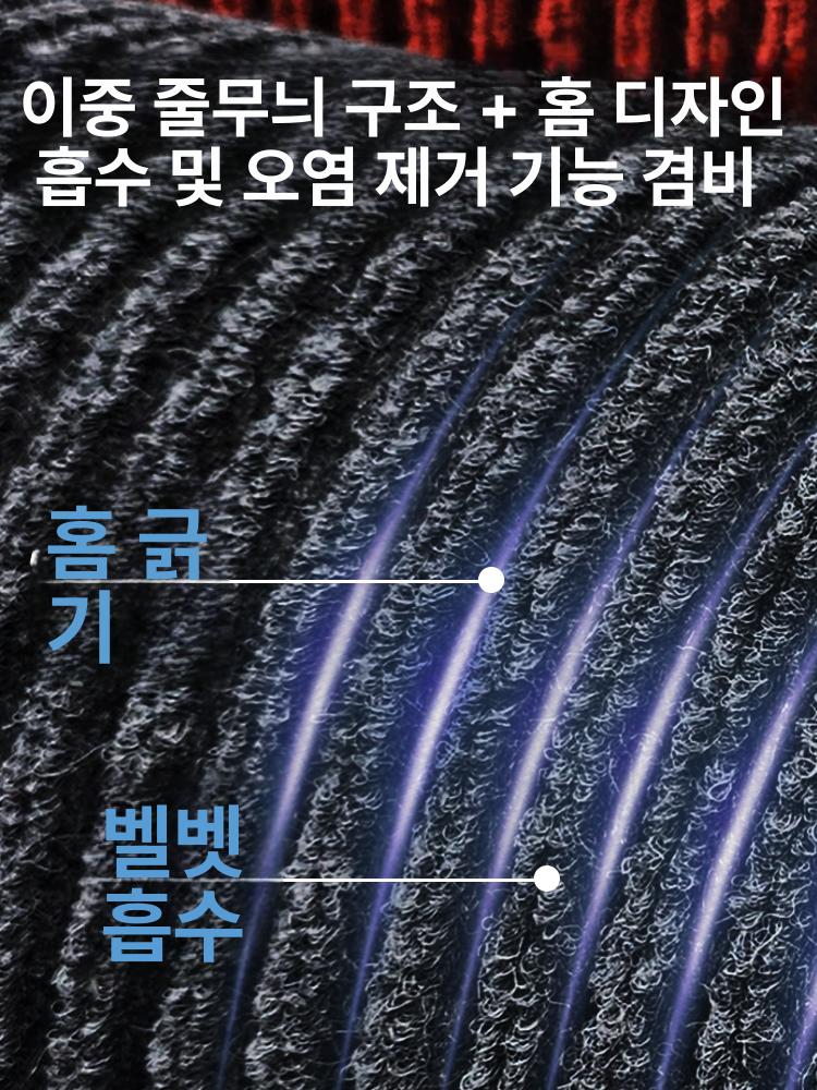 대형 발매트 현관 미끄럼방지 매트 식당 업소 호텔 출입문 바닥 방수 발판 - 상세 이미지 2