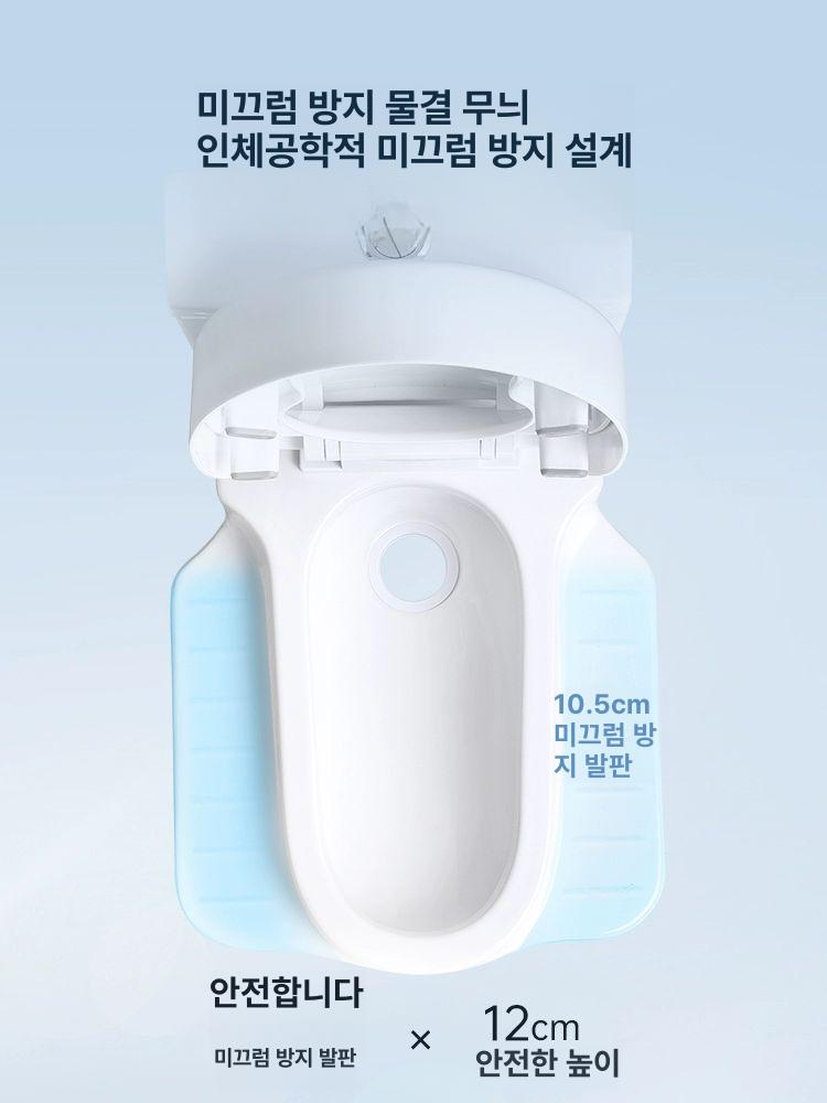 접이식 양변기 이동식 간편 화장실 휠체어 장애인 노약자 환자용 휴대용 변기 - 상세 이미지 3