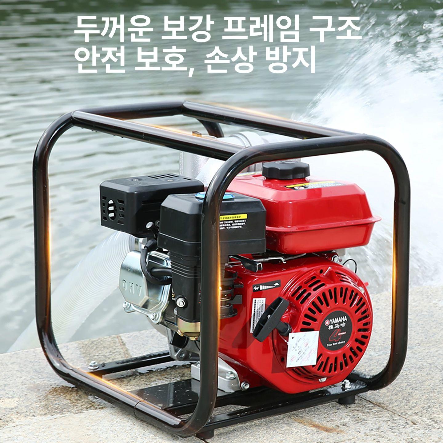 4행정 농업용 양수기 가솔린 엔진 물펌프 강력 배수 흡입식 농장 관개용 - 상세 이미지 4