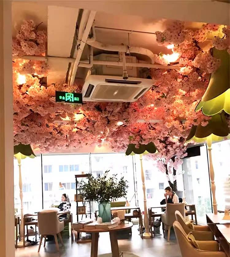 레스토랑 장식 인조벚꽃 인테리어조화 카페 조화나무 벚꽃나무 식당 호텔 봄 인조나무 - 상세 이미지 4