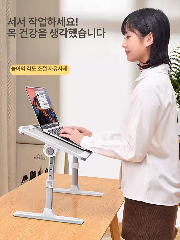 높이조절 키보드받침대 알루미늄 사무실용 모니터받침대 홀더 인체공학적 대학생 가능 - 상세 이미지 2