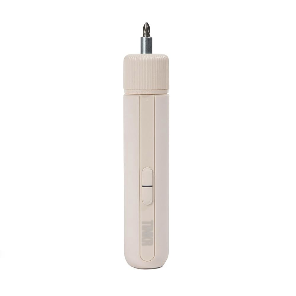 TINKR 전기 드라이버 세트, 토크 조절 가능한 3.6V 무선 충전식 드라이버(최대 8N m), 24 S2 비트, LED 조명, USB-C 고속 충전 및 보관 케이스(크림) - 상세 이미지 3