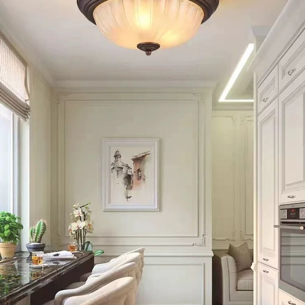 led 천장등 스펙트럼 원형 램프 천정등 북유럽 침실 냉풍 거실전등 아이케어 이미지 6