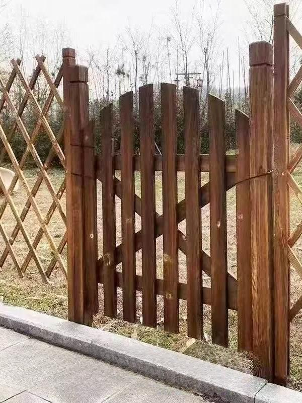 원목 대문 울타리 양문 게이트 정원 전원주택 방부목 펜션 나무 야외 - 상세 이미지 2