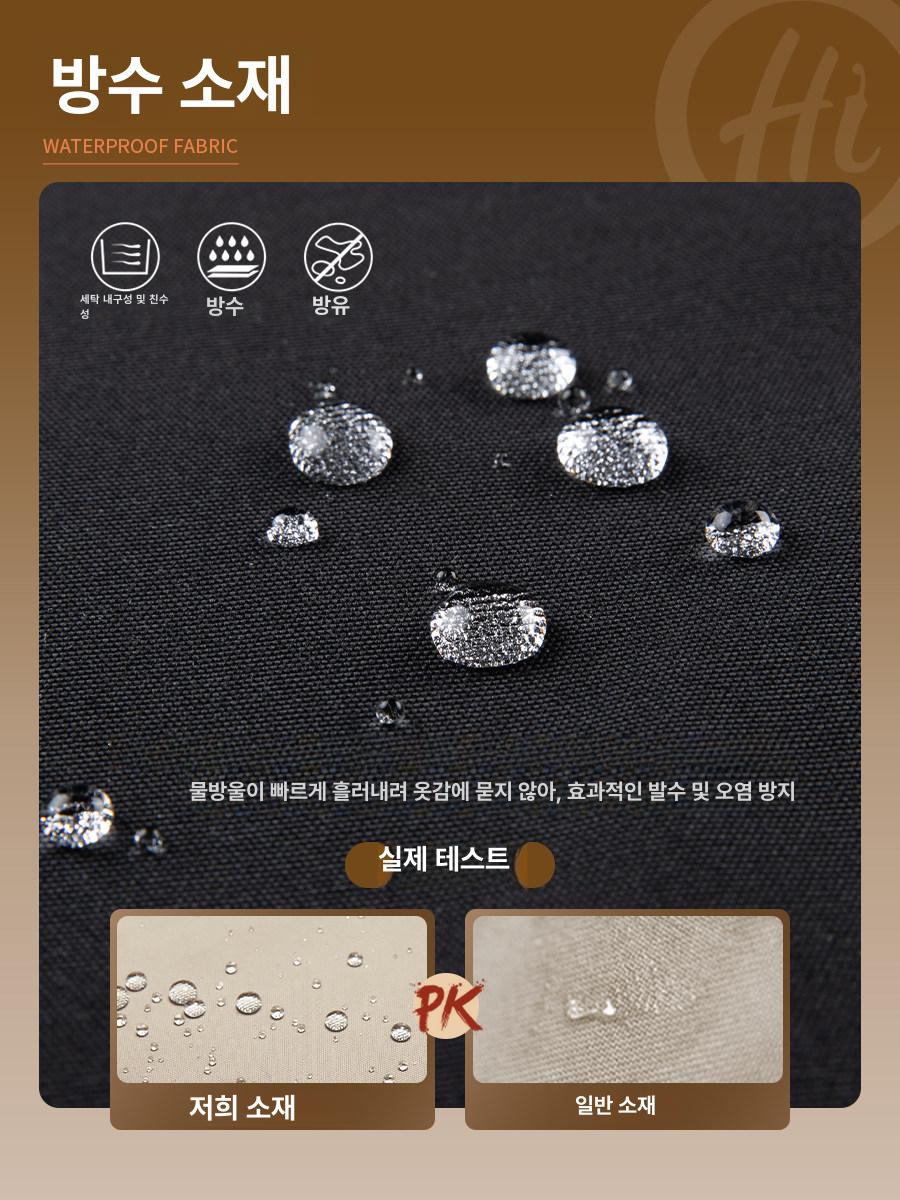 앞치마 바리스타 공방 방수 플로리스트 카페 에이프런 네일샵 미용실 미술 주방 목공 작업용 - 상세 이미지 4