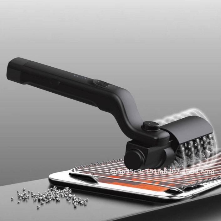 전동 바베큐 브러시 그릴 캠핑용 변형 고깃집 숯불 불판닦기 고기 청소 훈제 - 상품 이미지