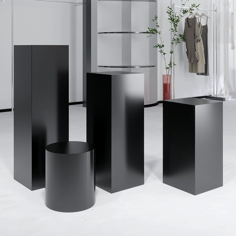 철제 전시대 받침대 사각형 검정색 박스선반 촬영용 스튜디오 디스플레이 오브제 - 상세 이미지 4