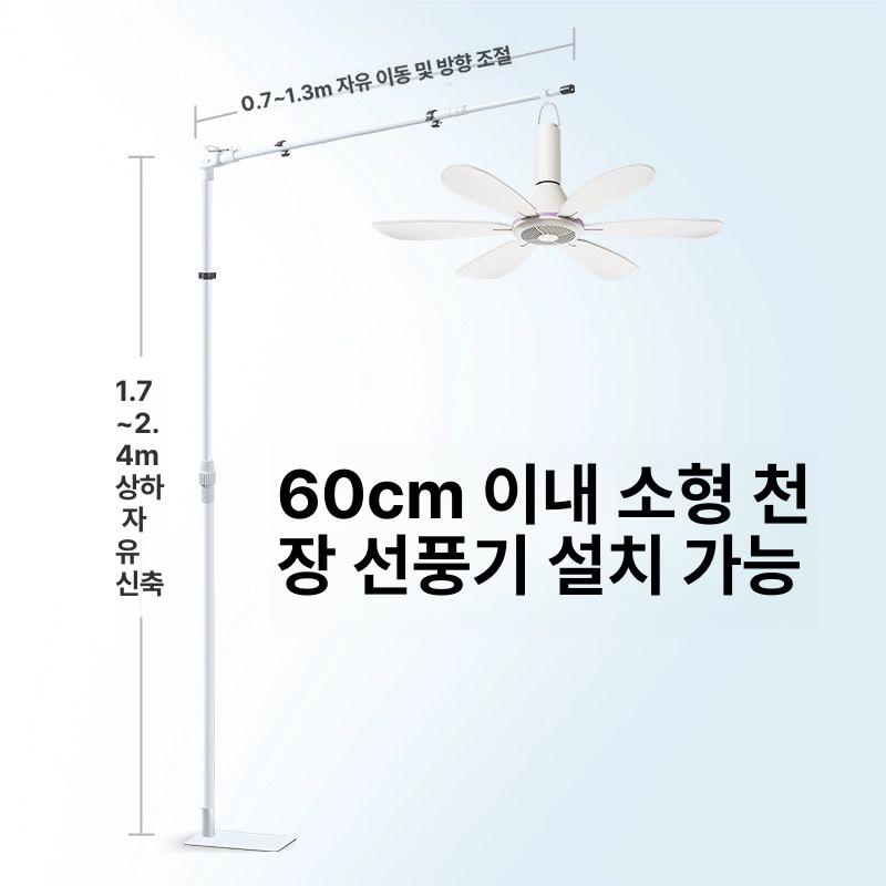 천장형 레일 실링팬 조명 가정용 소형 천장팬 업소용 환기팬 조명별도 - 상세 이미지 2