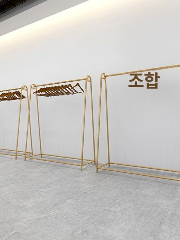 업소용 옷가게행거 긴옷 의류매장 길이 옷걸이 매장용 옷가게디스플레이 굵기 심플 - 상세 이미지 2