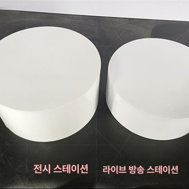 마네킹 받침대 원형 무대 매장 진열대 거치대 피팅대 전시 기둥 대형 기본구성 범용 스테이션 - 상세 이미지 4