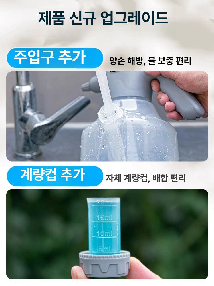 원예분사기 압축물분사기 세차건 고압분무기 물주기 정원 세차분무기 스프레이 워터건 - 상세 이미지 2