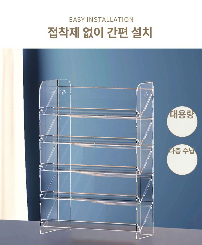 투명 아크릴 키보드 받침대 모니터 스탠드 책상 정리 사무용 데스크 거치대 - 상세 이미지 2