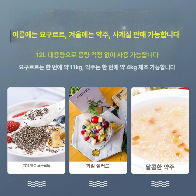 발효기 요거트 제조기 유산균 청국장 흑마늘 만들기 홈메이드 발효식품 제조용 - 상세 이미지 3