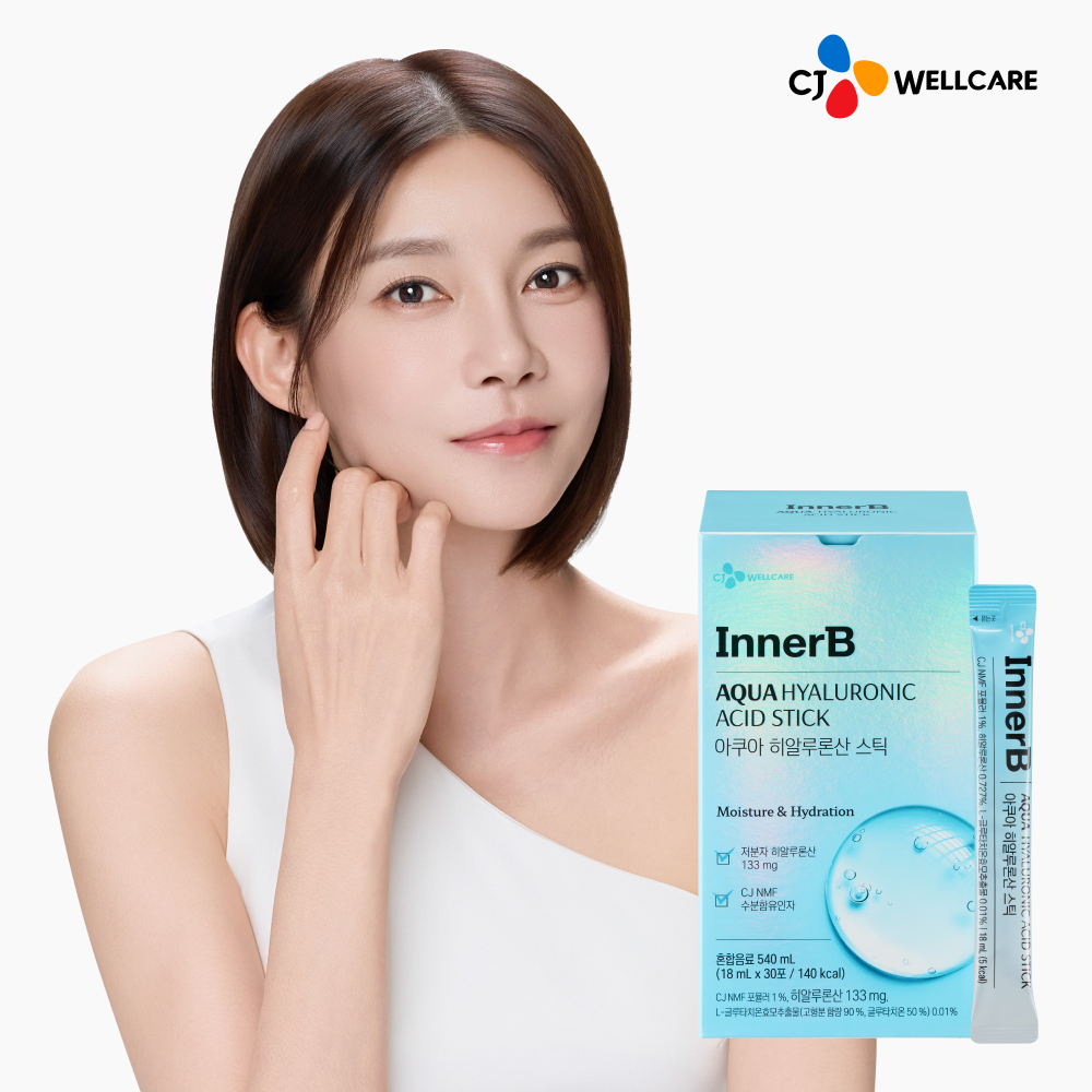 CJ 이너비 아쿠아 히알루론산 스틱 30포, 1개 - 상품 이미지