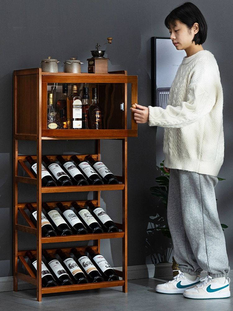 거치대 와인진열대 원목 양주 인테리어 주류 보관함 와인진열장 술 디스플레이 홀더 - 상세 이미지 2