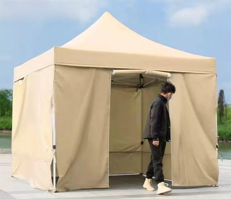 2x2m 자바라 천막 캐노피 공사장 야외 차광 그늘막 창고 행사용 쉐이드 - 상품 이미지