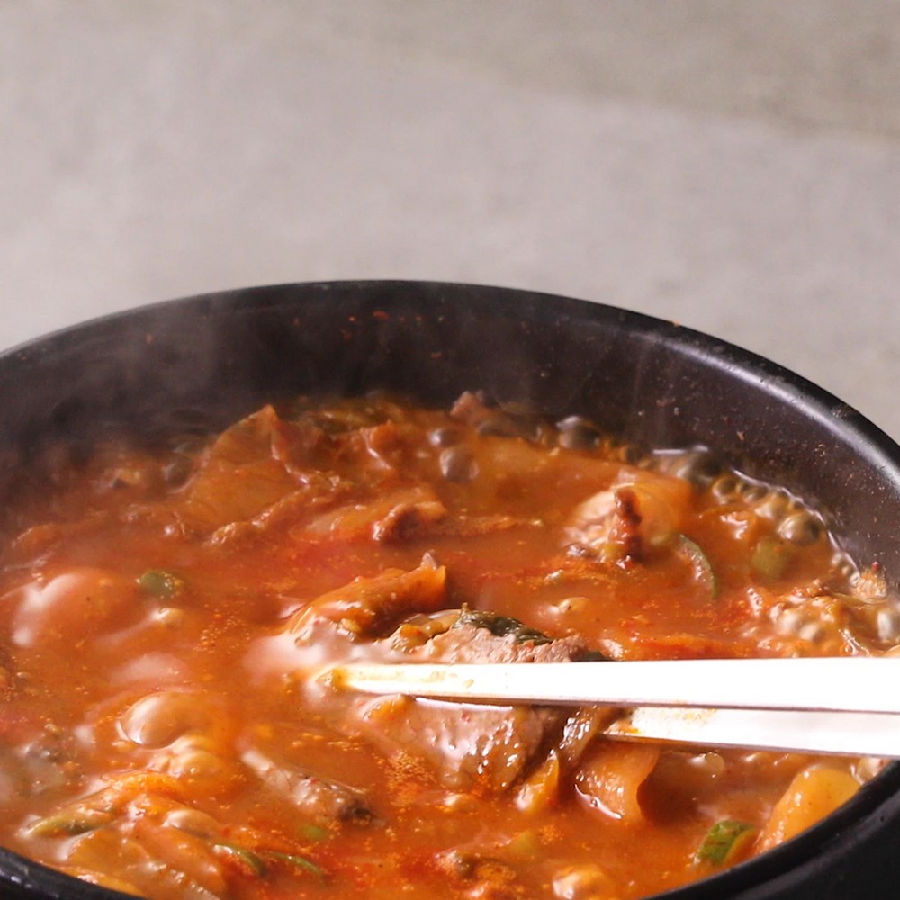 [푸딩픽] 전문점맛 간편 정통 국밥 해장국 1인분 밀키트 장터국밥, 220g, 1개 - 상세 이미지 2