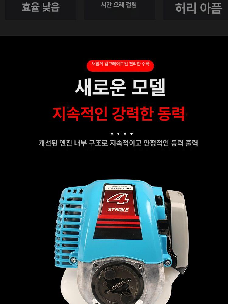 예취기 수확기 부착형 농작물 부속품 농기계 풀깍기 헤드 나사포함 풀깎기 날 절단 - 상세 이미지 2