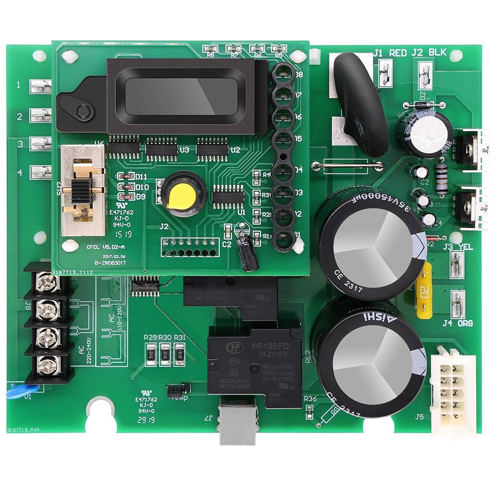 GLXISOK GLX-PCB-RITE 메인 회로 보드 및 교체 수영장 Aqua Hayward 바닷물 Rite 처리기와 호환, 염소 디스플레이 Aquarite 처리기 GLX-PCB- - 상품 이미지