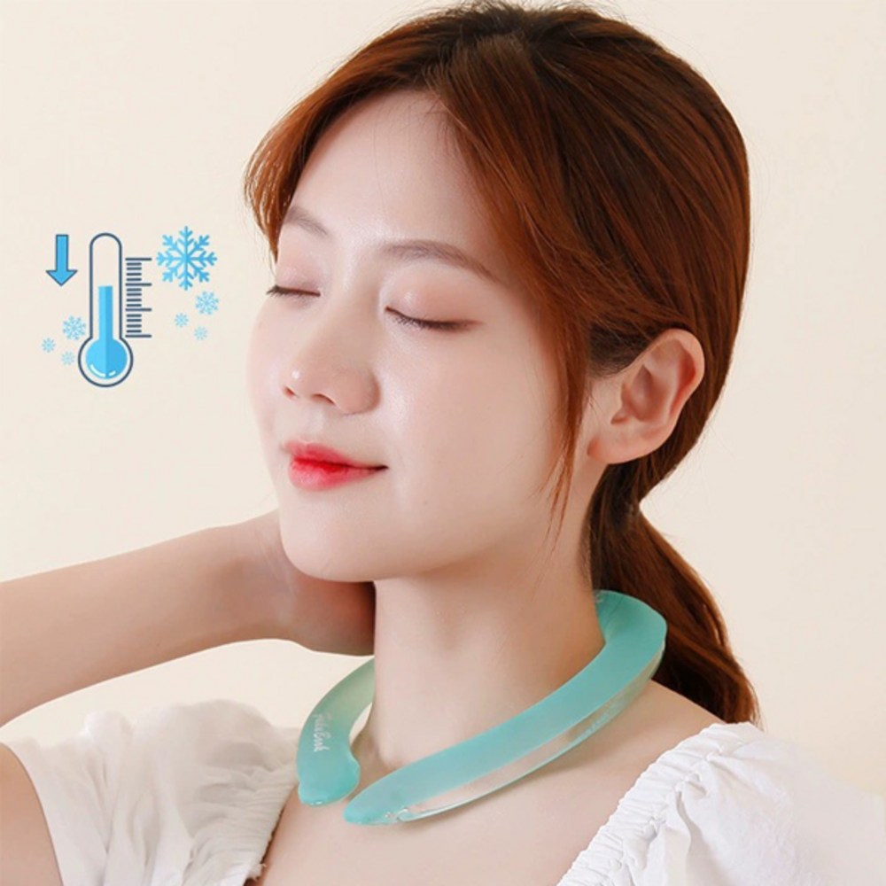 넥쿨러 냉각쿨링 강풍모드 아이스 여름용 휴대용 쿨스카프 아이스목걸이 - 상품 이미지