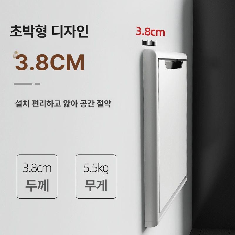 스툴 폴딩의자 접이식의자 복도 간이 현관접이의자 틈새 보조의자 활용 벽걸이의자 - 상세 이미지 3