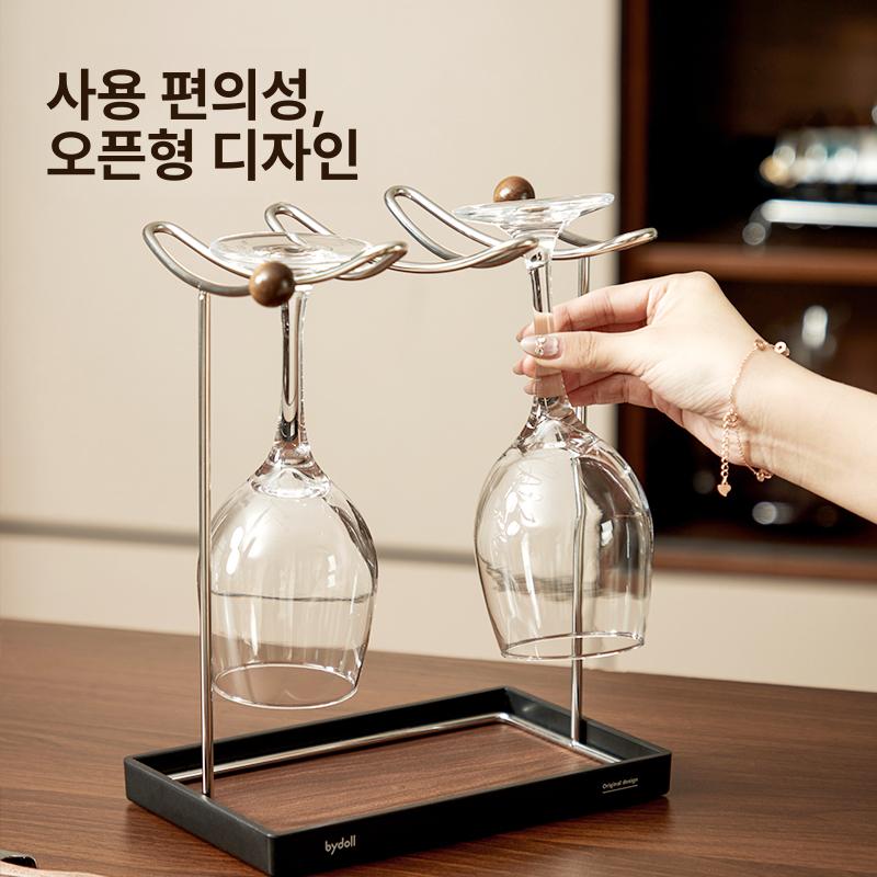 소형 와인잔걸이 샴페인잔 테이블 와인잔스탠드 진열대 보관대 정리대 샴페인컵 - 상세 이미지 3
