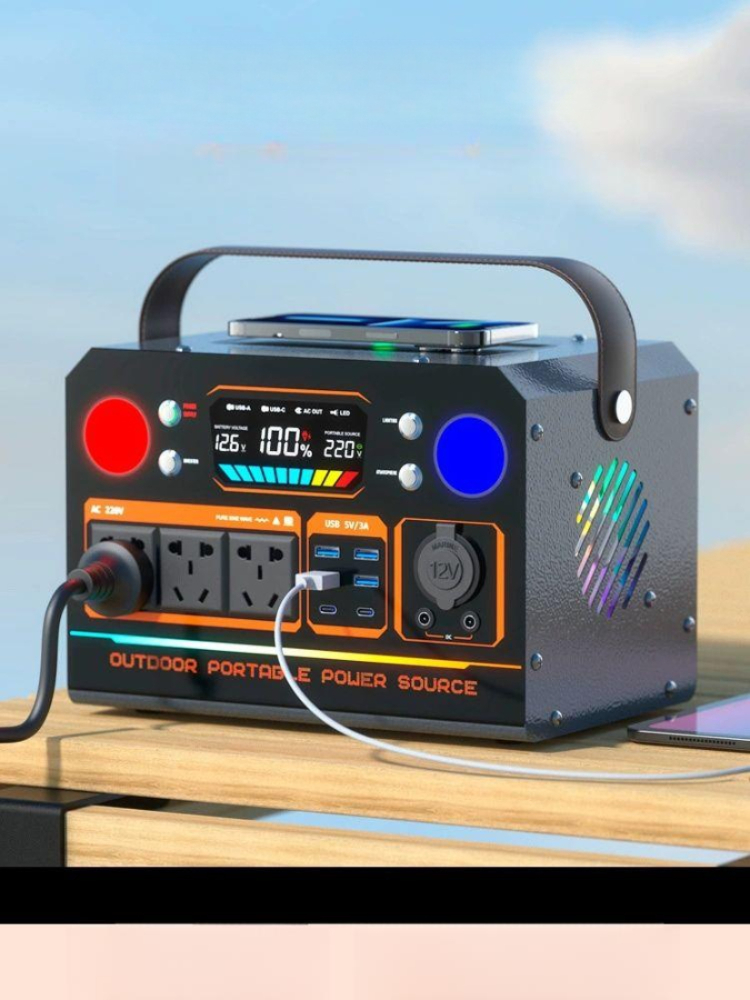 파워뱅크 220v 비상용 은행 올인원 초대용량 디스플레이와 캠핑용 저장장치 하이킹 장치 - 상품 이미지