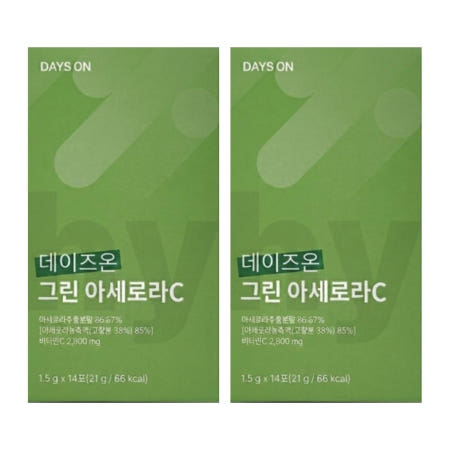 아세로라 그린아세로라 내돈내산 그린세로라 그린아쎄로라 후기 효능 효과 성분 14포 2개