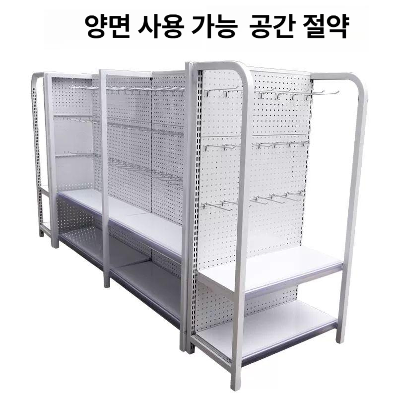 스탠드 타공판 소품 디스플레이 정리대 수납 거치대 네트망 전시대 판매대 철제보드 - 상세 이미지 4