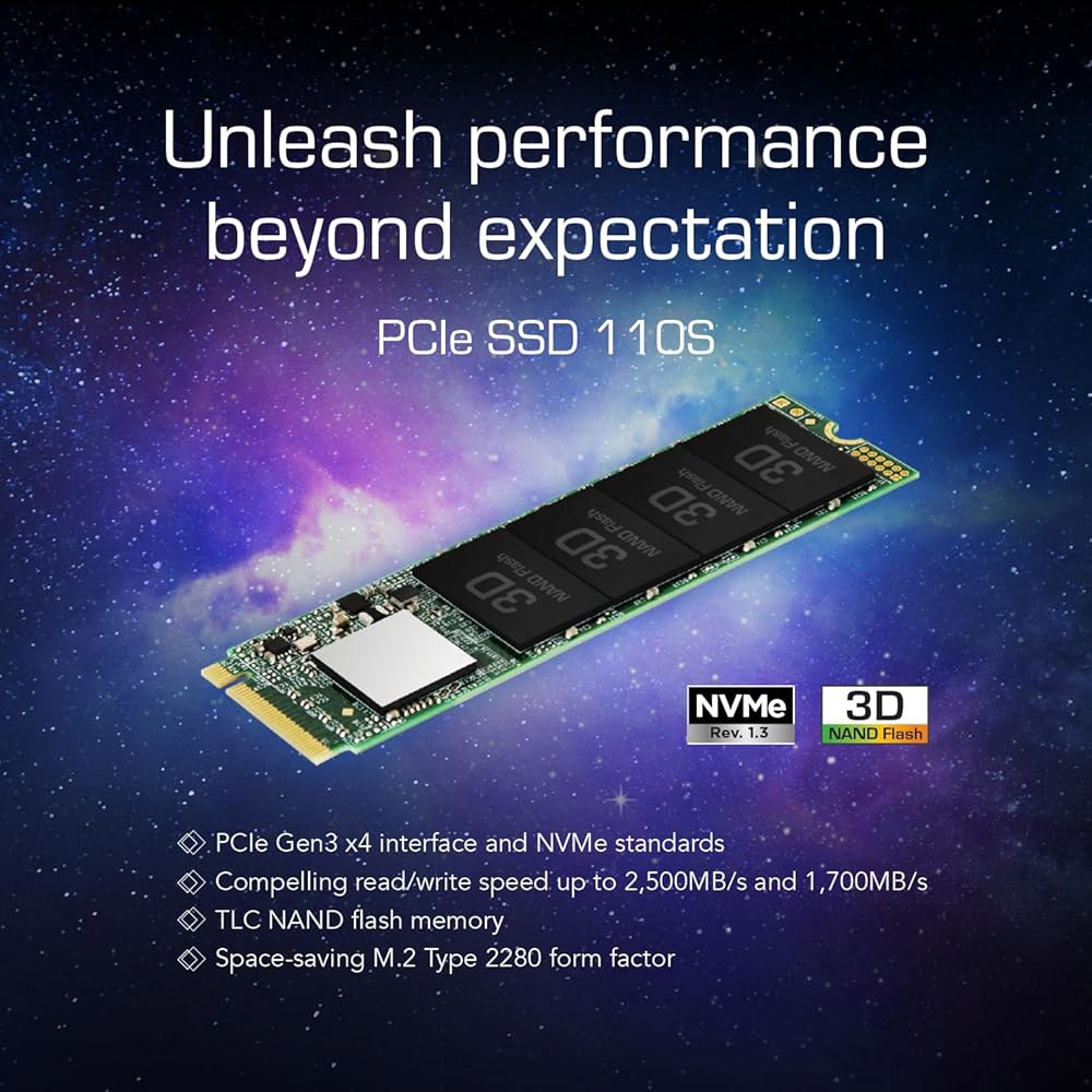 Translated MTE110 512GB M.2 2280 SSD, 최대 1,700MB/s, 호환 가능한 /Ultrabook / Laptop PC Desktop, PCIe NVMe - 상세 이미지 3