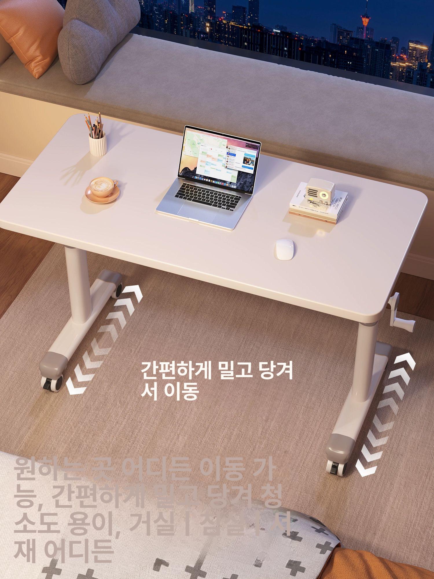 높이조절 책상 1200 전자동 승강 스탠딩 책상 서서하는 공부테이블 사무용 침대겸용 - 상세 이미지 3