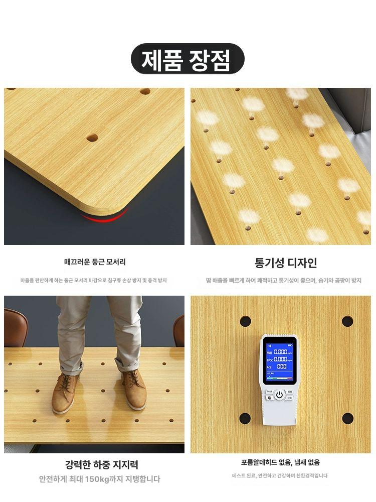 나무패드 허리보호 딱딱한 매트리스 토퍼 침대깔판 건강 보호 110x60cm (커버 포함) 기타 - 상세 이미지 4
