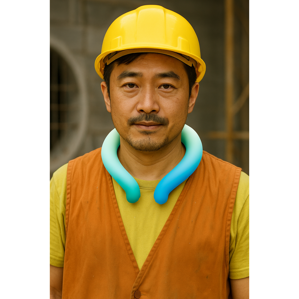 넥쿨러 야외활동 강풍모드 목걸이 여름용 캠핑용 낚시용 쿨러 초경량 아이스 넥밴드 목쿨러 - 상세 이미지 3
