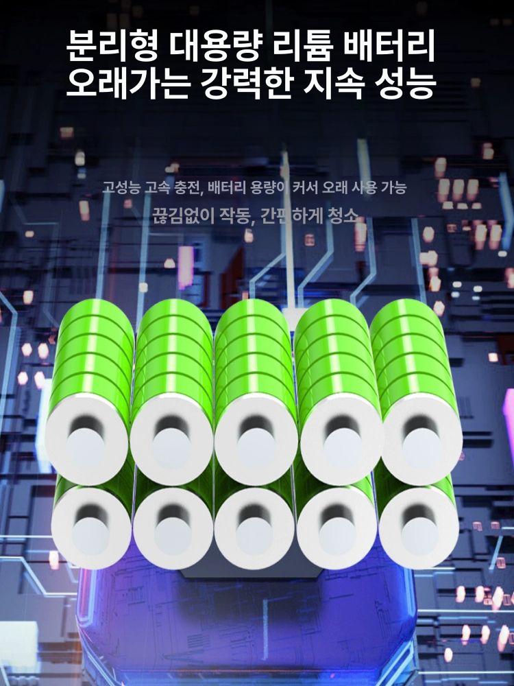 가정식 세차건 분사기 베란다 가정용 충전식 세척기 물호스 워터건 릴호스 - 상세 이미지 5