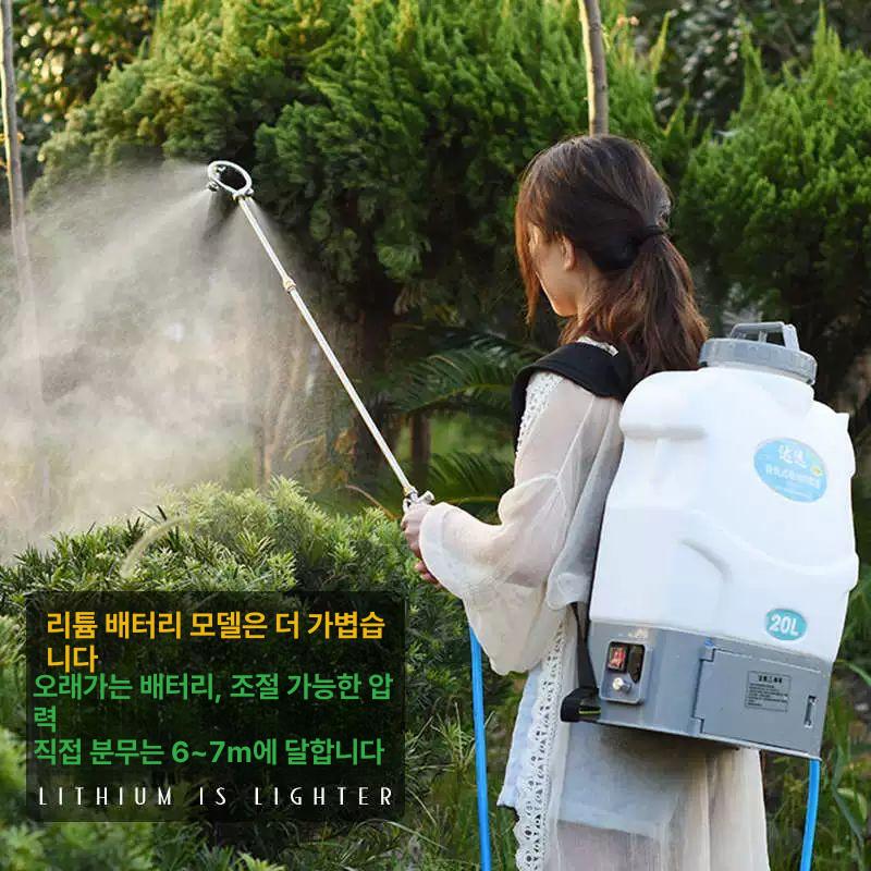 20리터 고압 전동분무기 배낭형 충전식 정원 살충 농작물 방제용 분사기 - 상세 이미지 3