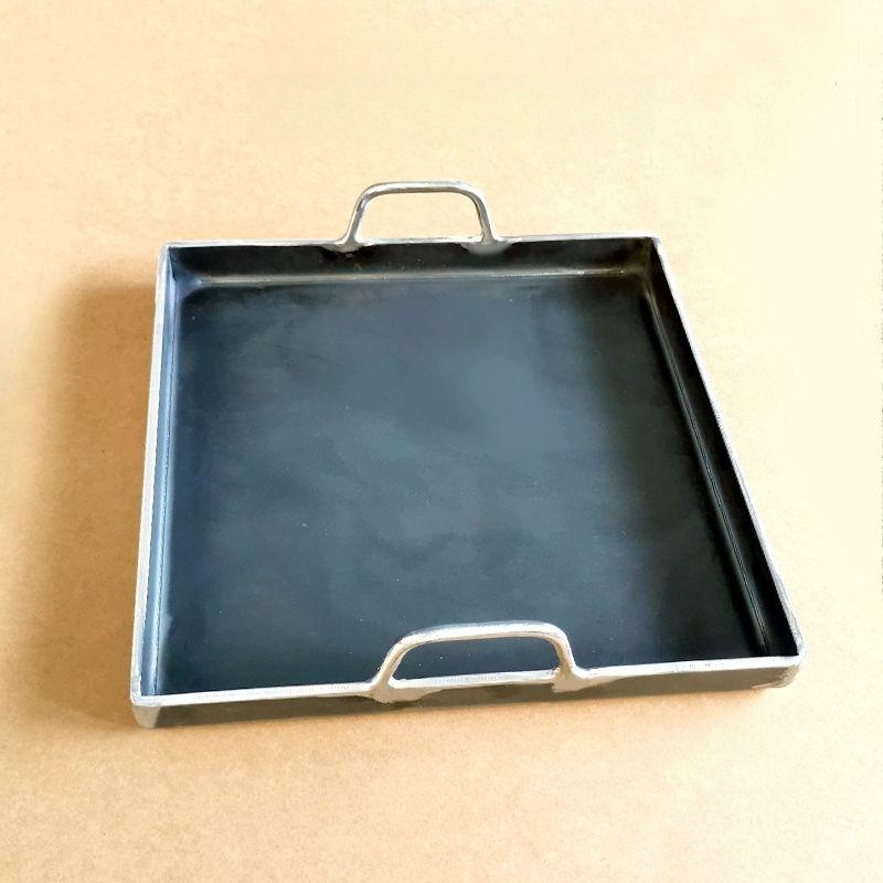 업소용 사각 철판 떡볶이 팬 무쇠 주방 구이 불판 볶음밥 닭갈비 요리용 - 상품 이미지