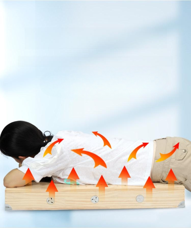 가정용 온열찜질침대 물리치료 마사지 뜸침대 온열돔 찜질기 훈증 스팀 맥반석 - 상품 이미지